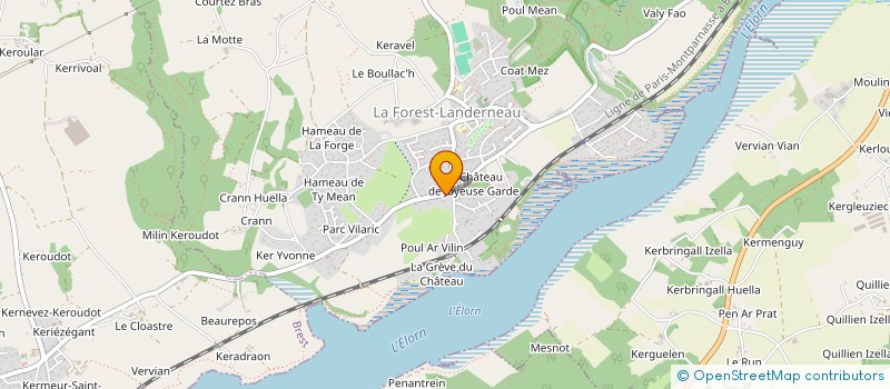 localisation de l'entreprise MONSIEUR MICHEL GOURIOU  LA FOREST-LANDERNEAU