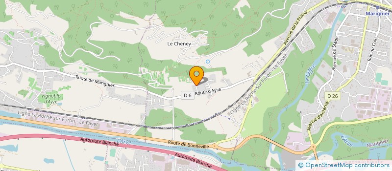 localisation de l'entreprise MONSIEUR MICHEL GOY  MARIGNIER