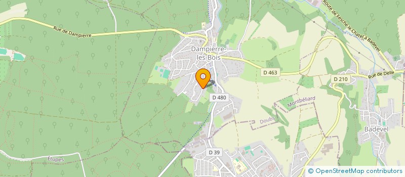 localisation de l'entreprise MONSIEUR MICHEL GRABER  BADEVEL