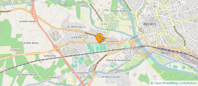 localisation de l'entreprise MONSIEUR MICHEL GRANIER à BEZIERS