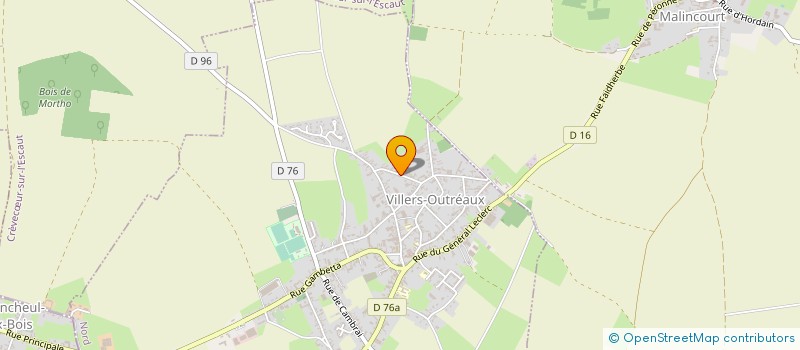 localisation de l'entreprise MONSIEUR MICHEL GRANSARD  VILLERS-OUTREAUX