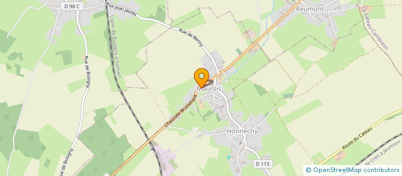 localisation de l'entreprise MONSIEUR MICHEL GRAS  HONNECHY