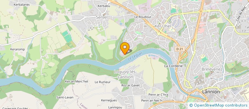 localisation de l'entreprise MONSIEUR MICHEL GRAVEY à LANNION