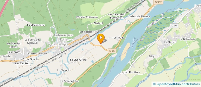 localisation de l'entreprise MONSIEUR MICHEL GRAVIOUX  COTEAUX-SUR-LOIRE