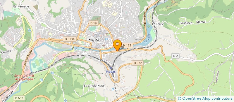 localisation de l'entreprise MONSIEUR MICHEL GREHANT  FIGEAC