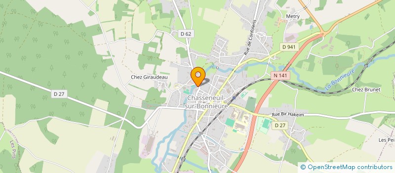 localisation de l'entreprise MONSIEUR MICHEL GRELET à CHASSENEUIL-SUR-BONNIEURE