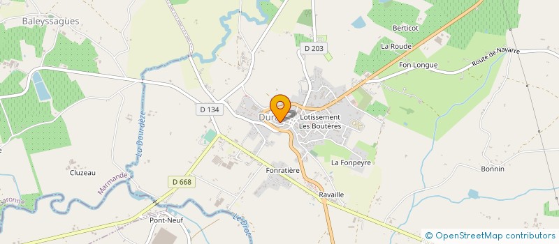 localisation de l'entreprise MONSIEUR MICHEL GRENOUILLAT à DURAS