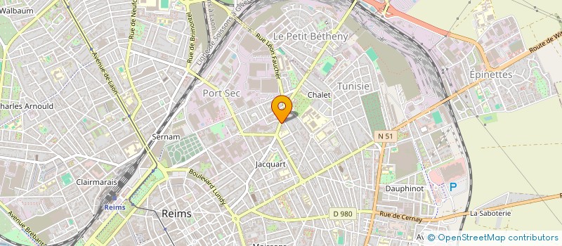 localisation de l'entreprise MONSIEUR MICHEL GREVISSEAUX à REIMS