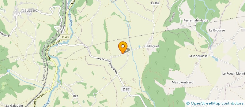 localisation de l'entreprise MONSIEUR MICHEL GRIALOU  ROUSSENNAC