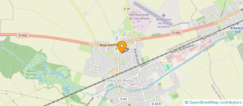 localisation de l'entreprise MONSIEUR MICHEL GRILLO  VITRY-EN-ARTOIS