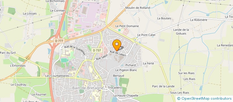 localisation de l'entreprise MONSIEUR MICHEL GRIMAUD  BAIN-DE-BRETAGNE