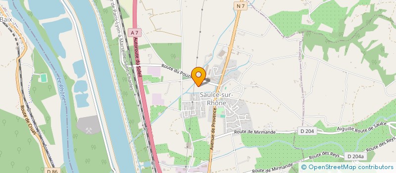 localisation de l'entreprise MONSIEUR MICHEL GRIMAUD à SAULCE-SUR-RHONE