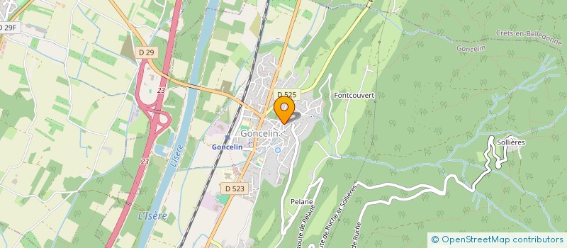 localisation de l'entreprise MONSIEUR MICHEL GRISOLLET  GONCELIN