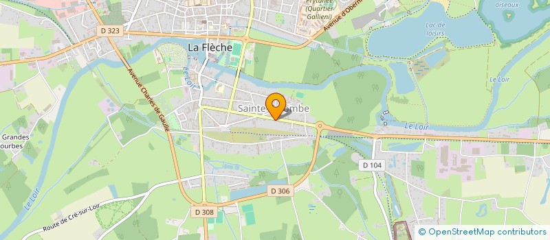 localisation de l'entreprise MONSIEUR MICHEL GRIVEAU à LA FLECHE