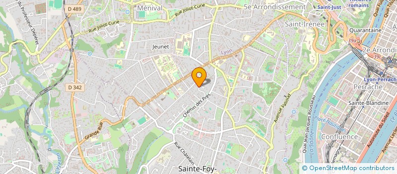 localisation de l'entreprise MONSIEUR MICHEL GROGNIER  SAINTE-FOY-LES-LYON