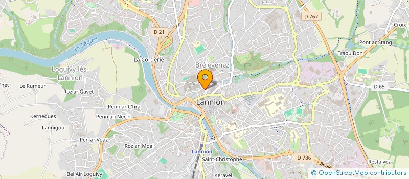 localisation de l'entreprise MONSIEUR MICHEL GROS à LANNION