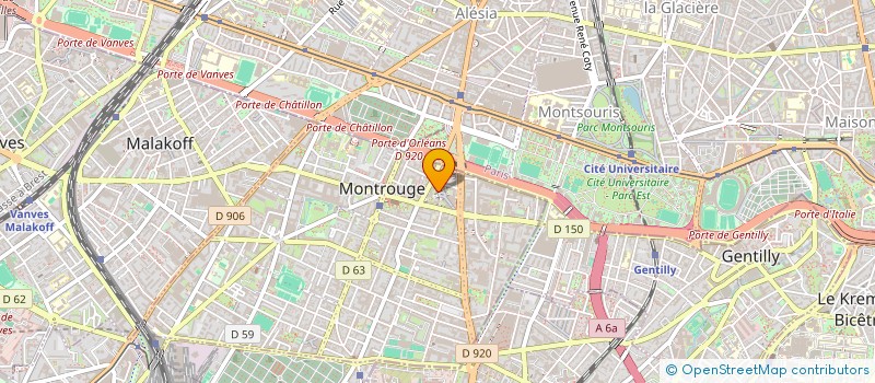 localisation de l'entreprise MONSIEUR MICHEL GROS  MONTROUGE