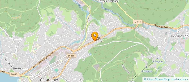 localisation de l'entreprise MONSIEUR MICHEL GROSGEORGE  GERARDMER