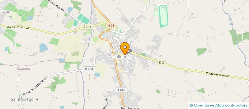 localisation de l'entreprise MONSIEUR MICHEL GROUFFIER  CASTILLONNES