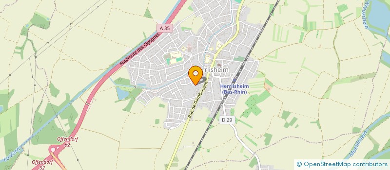 localisation de l'entreprise MONSIEUR MICHEL GRUSSENMEYER  HERRLISHEIM