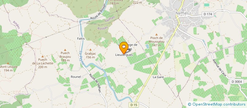 localisation de l'entreprise MONSIEUR MICHEL GUARDIOLA  ROUJAN