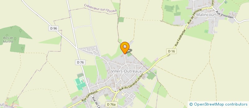 localisation de l'entreprise MONSIEUR MICHEL GUEGAIN  VILLERS-OUTREAUX