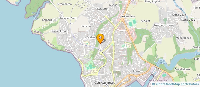 localisation de l'entreprise MONSIEUR MICHEL GUEGUEN à CONCARNEAU