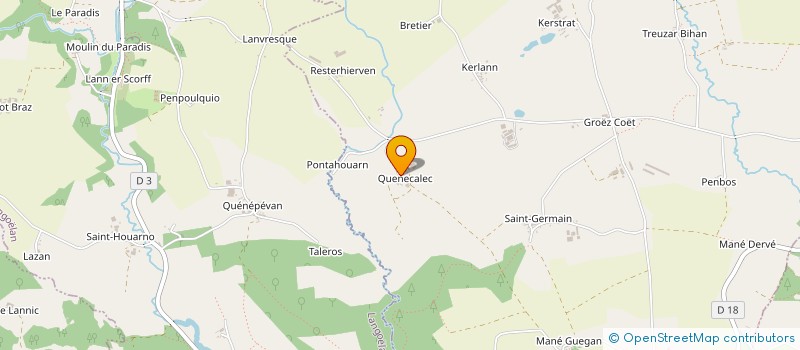 localisation de l'entreprise MONSIEUR MICHEL GUEGUEN  PLOERDUT