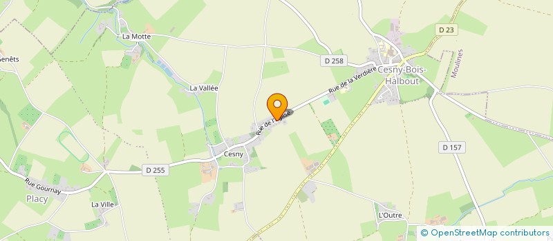 localisation de l'entreprise MONSIEUR MICHEL GUENIER  CESNY-LES-SOURCES