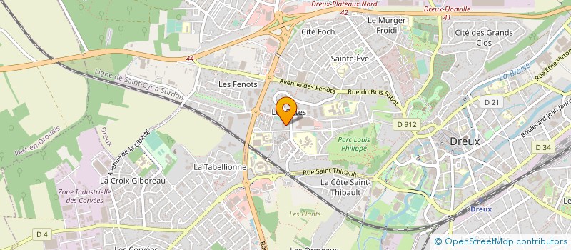 localisation de l'entreprise MONSIEUR MICHEL GUERIN à DREUX