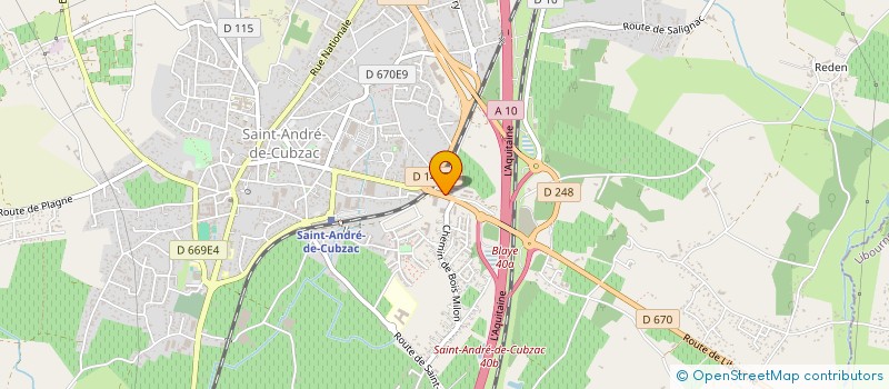 localisation de l'entreprise MONSIEUR MICHEL GUERIN  SAINT-ANDRE-DE-CUBZAC