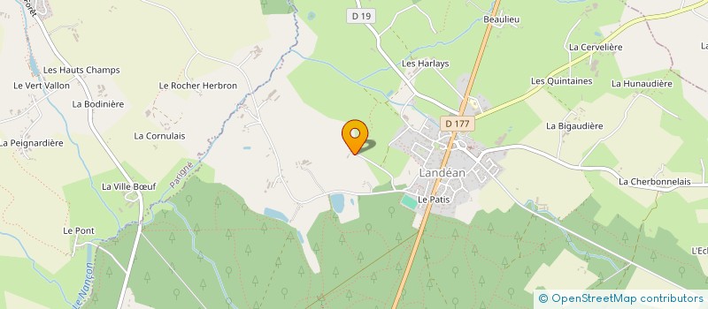 localisation de l'entreprise MONSIEUR MICHEL GUERIN  LANDEAN