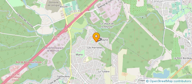 localisation de l'entreprise MONSIEUR MICHEL GUET  CESTAS