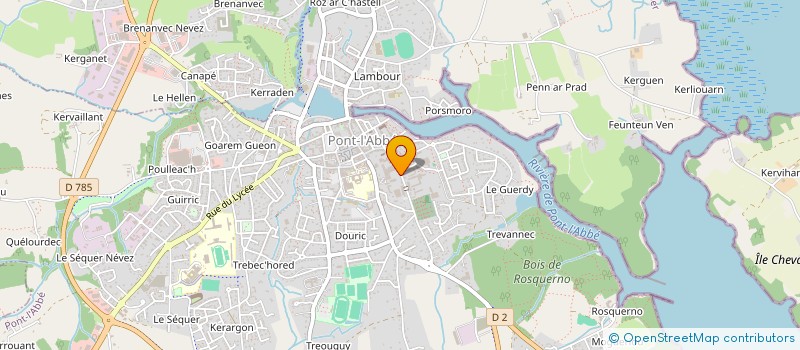 localisation de l'entreprise MONSIEUR MICHEL GUEVEL à PONT-L'ABBE
