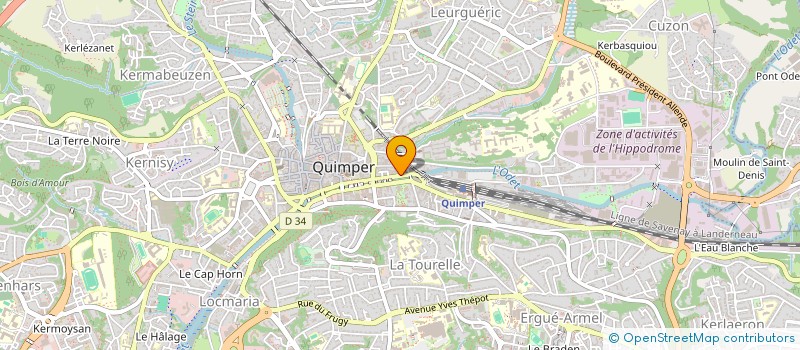 localisation de l'entreprise MONSIEUR MICHEL GUICHAOUA à QUIMPER