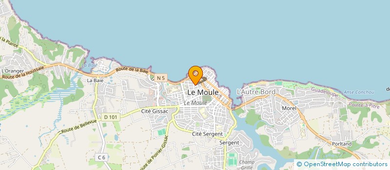 localisation de l'entreprise MONSIEUR MICHEL GUIDO à LE MOULE