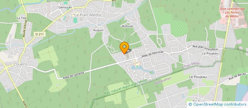 localisation de l'entreprise MONSIEUR MICHEL GUIET  LE PIAN-MEDOC