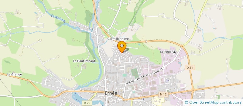localisation de l'entreprise MONSIEUR MICHEL GUILLAUME à ERNEE