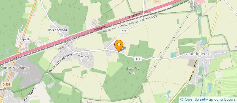 localisation de l'entreprise MONSIEUR MICHEL GUILLEMARD  VAUGRIGNEUSE