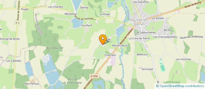 localisation de l'entreprise MONSIEUR MICHEL GUILLERMIN  NEUVILLE-LES-DAMES