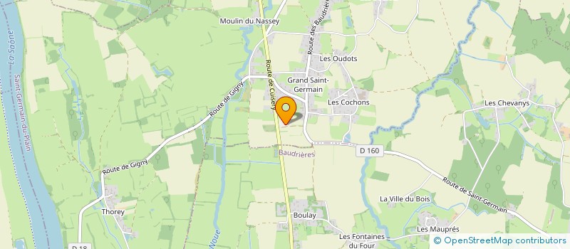 localisation de l'entreprise MONSIEUR MICHEL GUILLET  SAINT-GERMAIN-DU-PLAIN