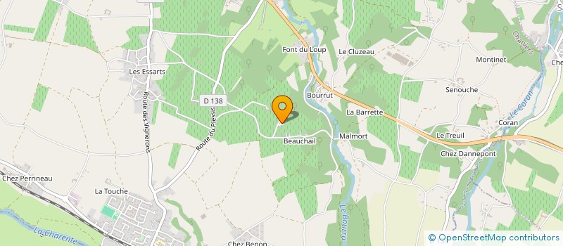 localisation de l'entreprise MONSIEUR MICHEL GUILLOT  CHANIERS