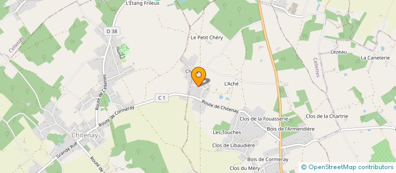 localisation de l'entreprise MONSIEUR MICHEL GUILLOTEAU  CORMERAY