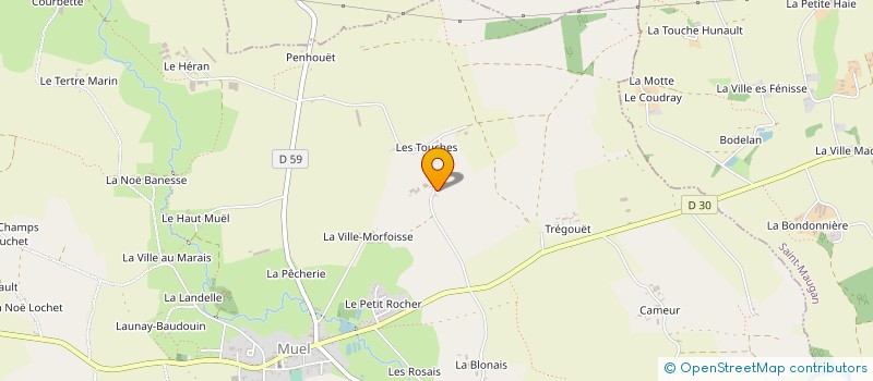 localisation de l'entreprise MONSIEUR MICHEL GUILLOTIN  MUEL