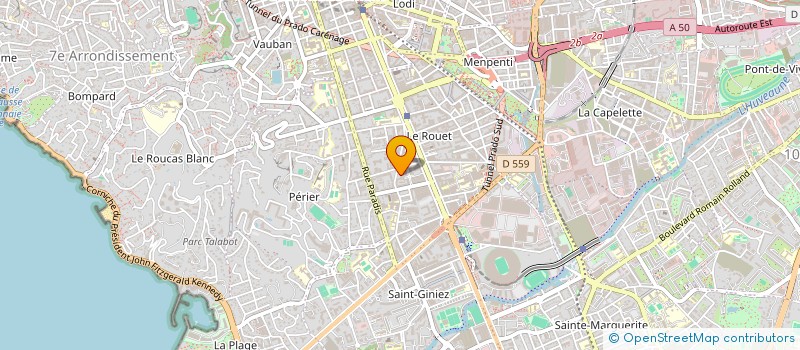 localisation de l'entreprise MONSIEUR MICHEL GUILLUY  MARSEILLE