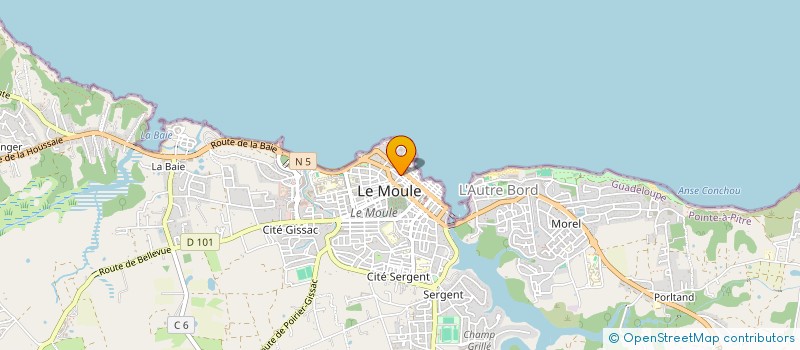 localisation de l'entreprise MONSIEUR MICHEL GUILON à LE MOULE