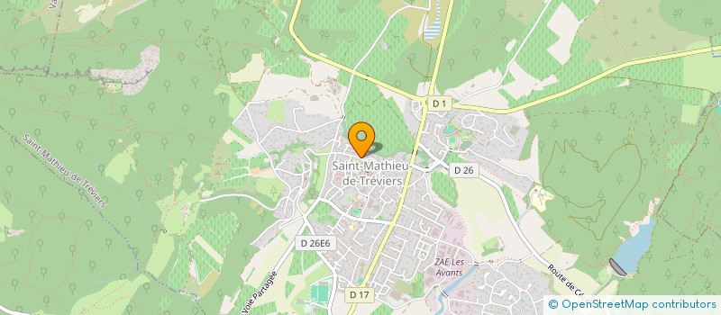 localisation de l'entreprise MONSIEUR MICHEL GUINARD à SAINT-MATHIEU-DE-TREVIERS