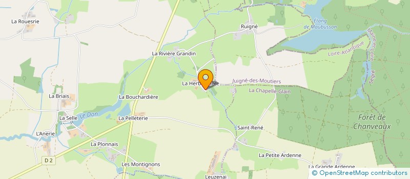 localisation de l'entreprise MONSIEUR MICHEL GUINEHEUX  SAINT-JULIEN-DE-VOUVANTES