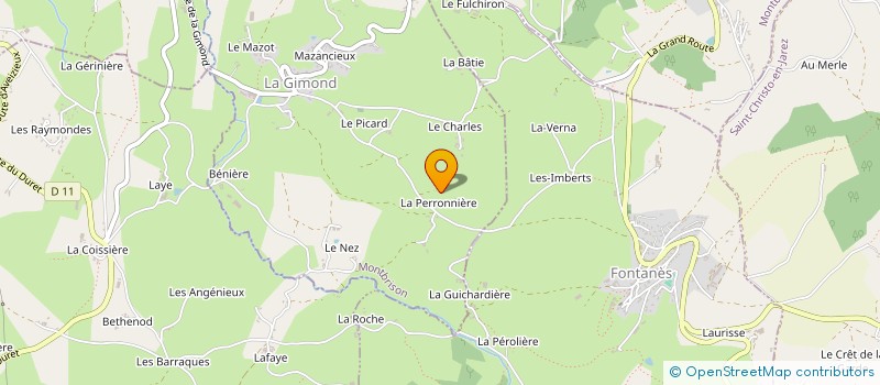 localisation de l'entreprise MONSIEUR MICHEL GUINLE à LA GIMOND