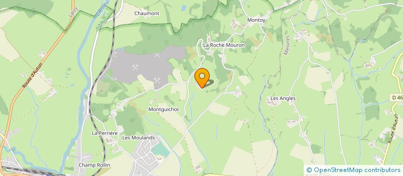 localisation de l'entreprise MONSIEUR MICHEL GUINOT  LA CHAPELLE-SOUS-UCHON